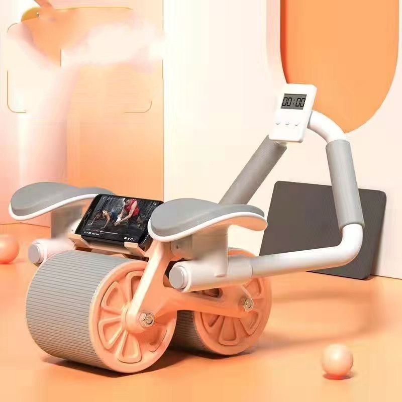 Abdominal Wheel Automatic Rebound AB Roller Abdominal Wheel Elbow Support Men And Women Belly Slimming Belly Fitness Equipment - Image 3