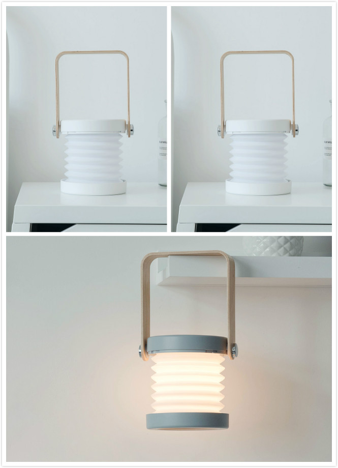 Foldable Touch Dimmable Reading LED Night Light Portable Lantern Lamp USB Rechargeable For Home Decor - Image 4