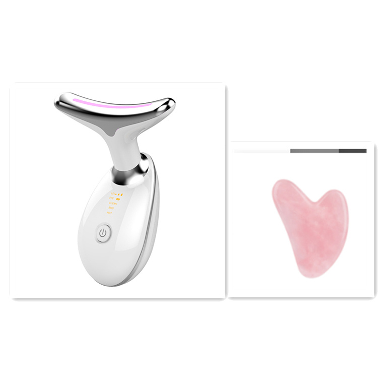 EMS Thermal Neck Lifting And Tighten Massager Electric Microcurrent Wrinkle Remover - Image 10