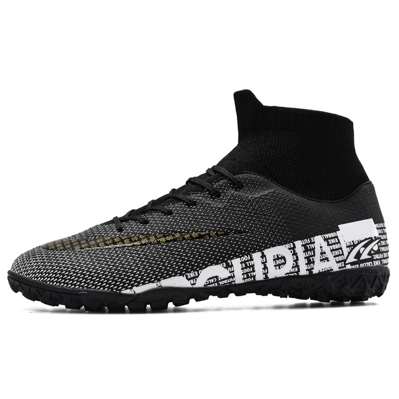 Men's Plus Size Soccer Shoes High Top AG Spikes - Image 4