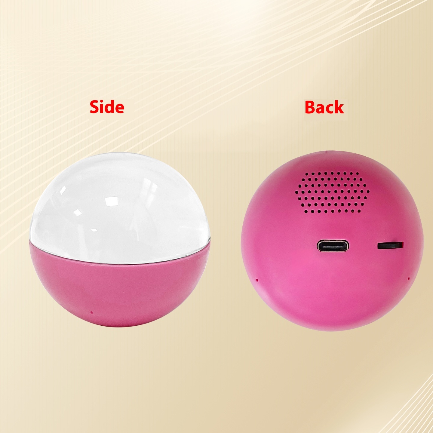 Fashionable And Personalized Electronic Ball Video Player 3D Video Crystal Ball DIY Memory Art Glass Ball Lamp Spherical Pixel Display 2.7inchs Screen 4GB Videos Player For Gift - Image 6