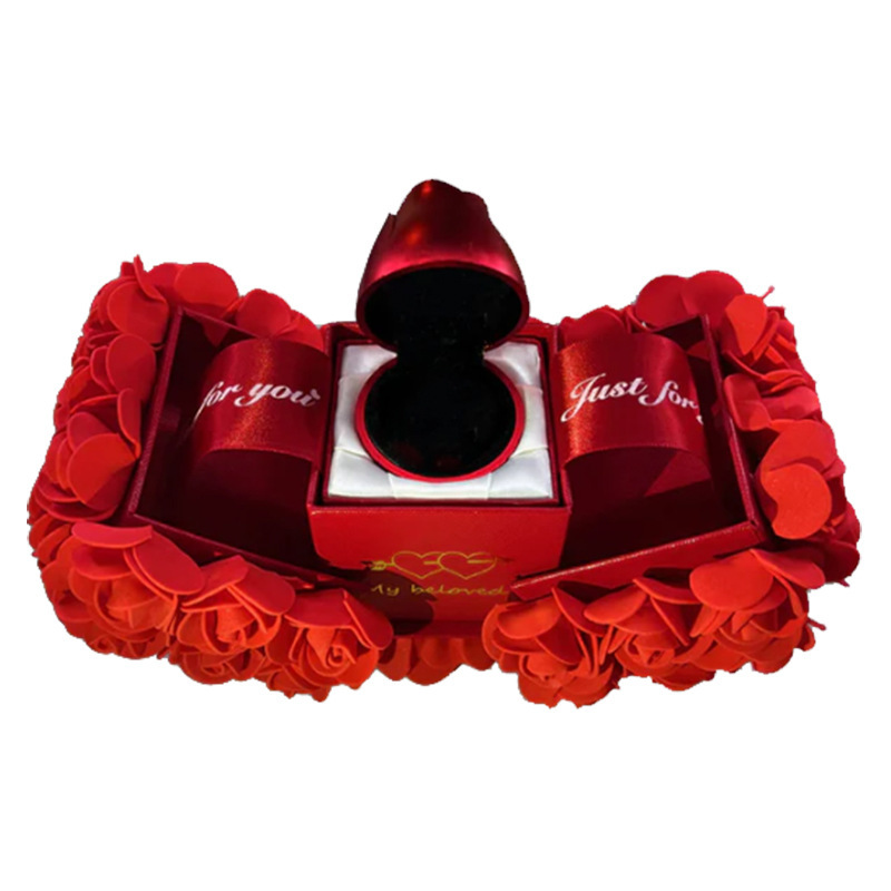 Valentines Day Gift Soap Rose Gift Box Crystal Pendant Necklace Eternal Flower Jewelry Box Set Wedding Birthday Gift For Girlfriend - Image 10