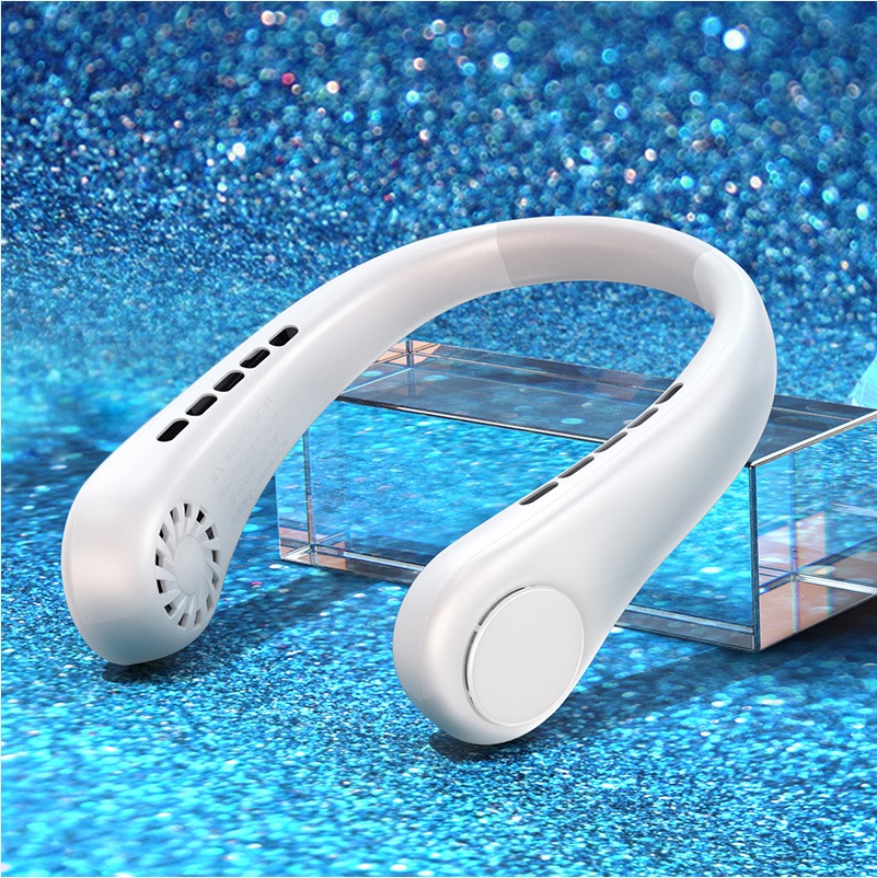 New Mini Neck Fan Portable Bladeless Hanging Neck Rechargeable Air Cooler Mini Summer Sports Fans - Image 8