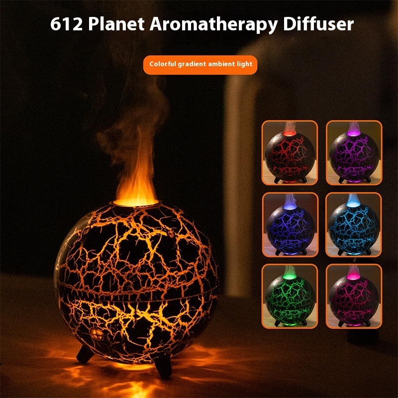 Creative Planet Colorful Atmosphere Lamp USB Humidifier 200ML Water Tank Can Add Essential Oil Household Mini Aroma Diffuser - Image 6