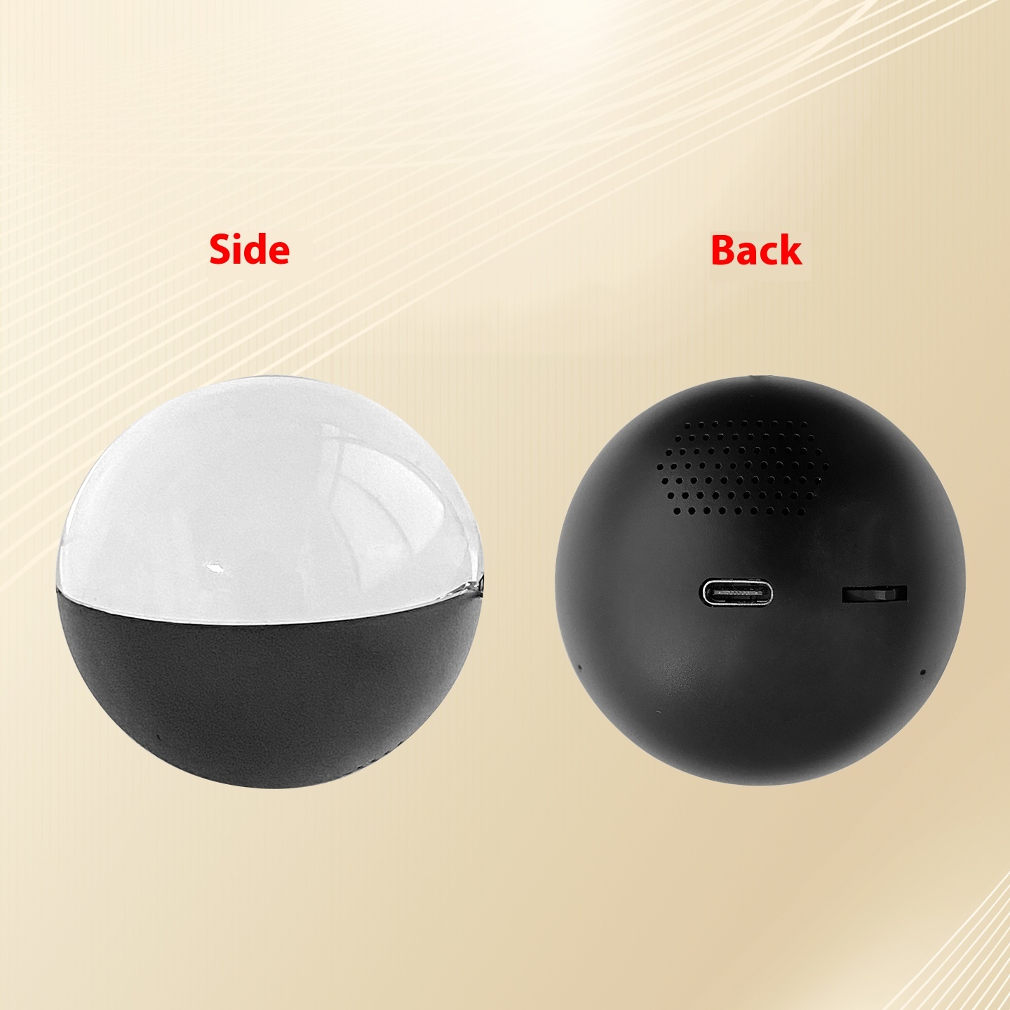 Fashionable And Personalized Electronic Ball Video Player 3D Video Crystal Ball DIY Memory Art Glass Ball Lamp Spherical Pixel Display 2.7inchs Screen 4GB Videos Player For Gift - Image 2