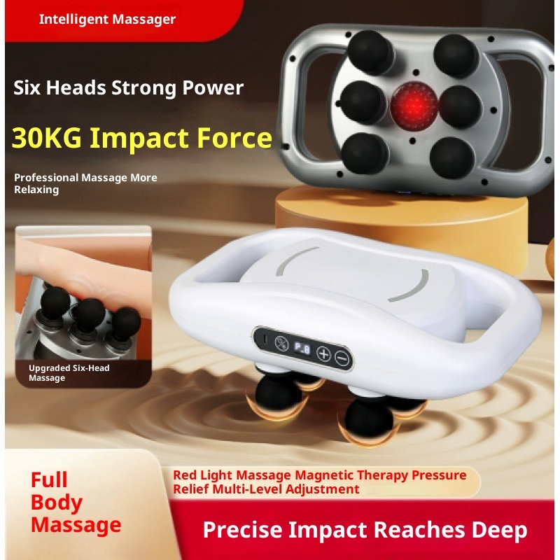 Muscle Relaxation Massager Multi-head Massage Gun Deep Tissue Body Fitness Muscle Electric Relax Massager For Back Shoulders Legs Foot 16 Heads - Image 2