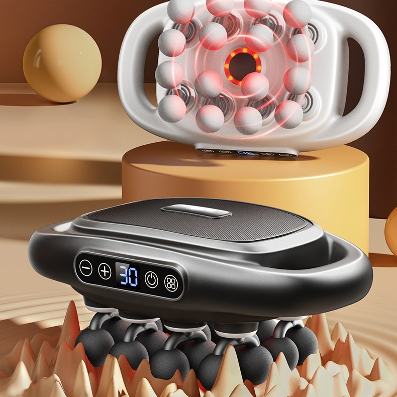 Muscle Relaxation Massager Multi-head Massage Gun Deep Tissue Body Fitness Muscle Electric Relax Massager For Back Shoulders Legs Foot 16 Heads - Image 5