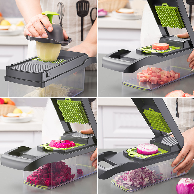 Multifunctional Vegetable Cutter Home Kitchen Slicing And Dicing Fruit Artifact - Image 9