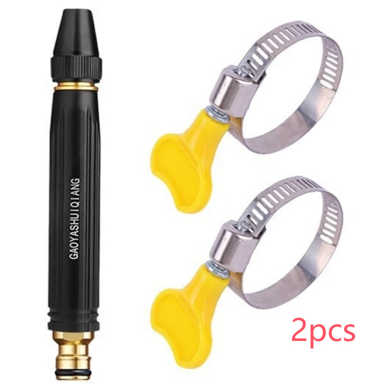Portable High Pressure Washing Water Gun Car Wash Nozzle Adjustable Nipple Type Direct Spray Home Garden Shower Watering Hose - Image 3