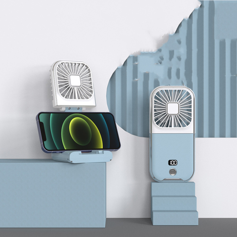 Folding Portable Digital Display Handheld Small Fan - Image 4