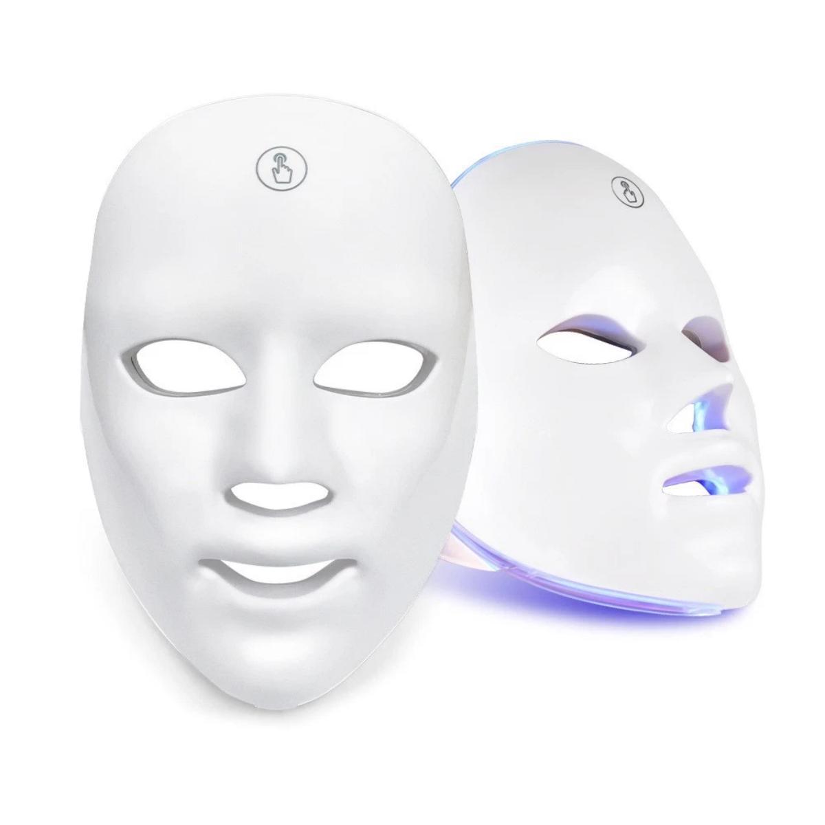 7 Color LED Light Photon Face Mask Neck Rejuvenation Skin Facial Wrinkle Therapy - Image 4