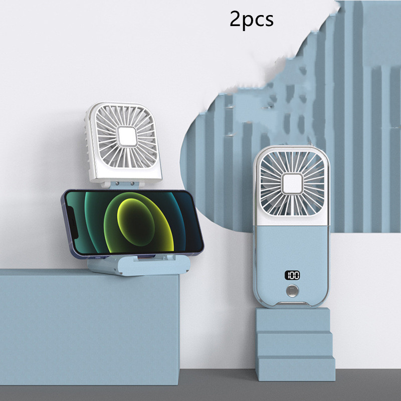 Folding Portable Digital Display Handheld Small Fan - Image 3